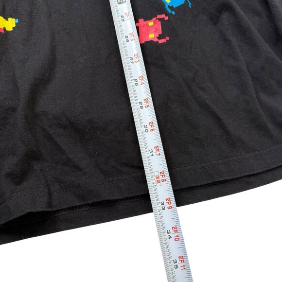 3XL Space Invaders Video Game Short Sleeve Graphic T-Shirt Black 4 Fatherz - Picture 8 of 10